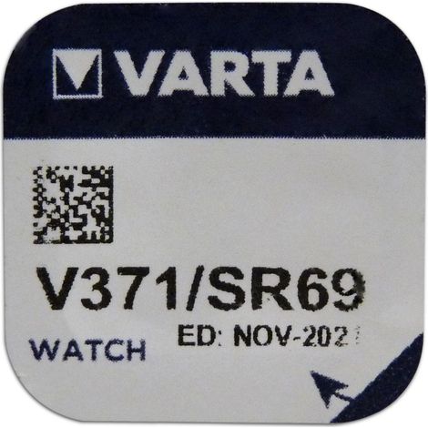 Pile Bouton RENATA 371 - SR69SW - SR920SW - Oxyde d'Argent - 1.55V (1/3)
