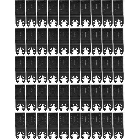 50pcs Oscillating Multi Tool 34mm Saw Blades Universal High Carbon Steel Cutter (1/5)