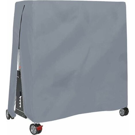 Schutzhülle für Tischtennisplatten – Wasserdichtes 420D Oxford-Gewebe – Maße bis zu 165 x 70 x 185 cm – Reißverschluss und verstellbarer Kordelzug (1/5)