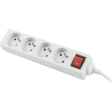 LANBERG PS1-04E-0150-W MEHRSTECKDOSE 1,5 M 4 AC-STECKDOSEN INNEN WEISS (1/5)