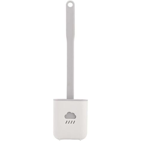 BUNTHAUS Brosse de toilette Nettoyage des crevasses Chasse d'eau de toilette Brosse douce et souple avec base Brosse de toilette