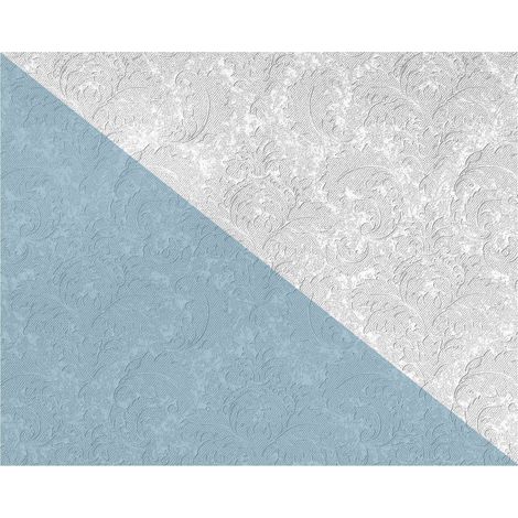 Country style wallpaper wall EDEM 83006BR60 paintable non-woven wallpaper textured with ornaments matt white 1 box 4 rolls 106 m2 (1141 ft2) (1/5)