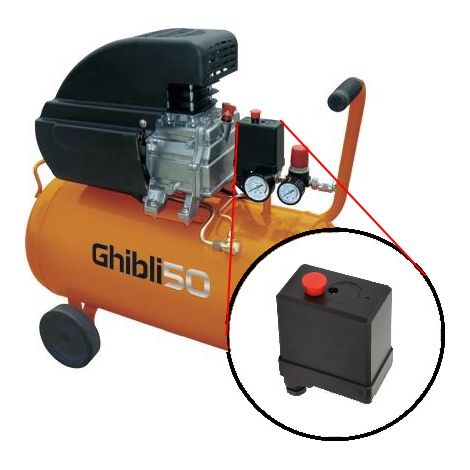 PRESSOSTATI X COMPRESSORI BRIXO GHIBLI 50LT