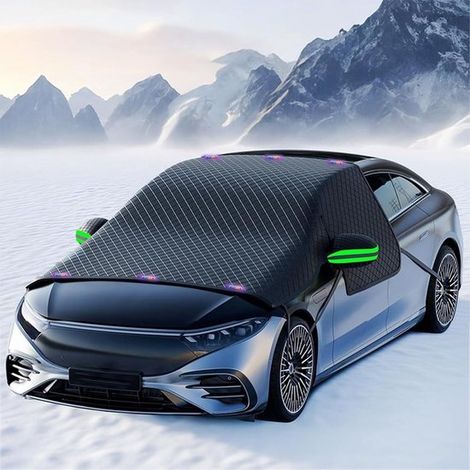 Funda para parabrisas, protección contra hielo y nieve en el parabrisas del coche, apta para la mayoría de coches, sedanes y SUV (1/5)