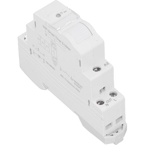 Compteur d'énergie intelligent, minuterie à commande unique et liaison unique avec moniteur de consommation électrique CA 100-240 V ATMS1602 (1/5)