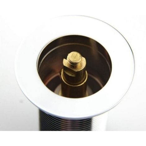 Boulon Vidange - Laiton Massif - Ressort Acier Inoxydable - Pour Évier et Baignoire - 2 Pièces (1/5)