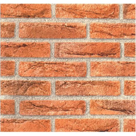 Adesivo effetto mattone dc-fix, 45 cm x 2 m, pellicola decorativa autoadesiva con imitazione di mattoni rustici, adatta per pareti, mobili o progetti fai da te, applicazione senza bolle, texture legge (1/2)