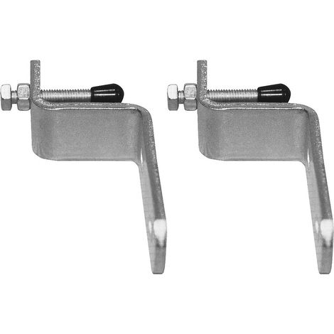 Supports lavabo contre coudées épaisseur 5 mm, jeu de 2