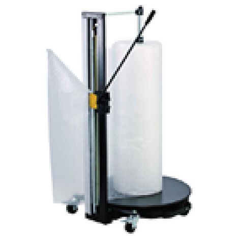 Vertikale Abroll- und Schneidemaschine für Papier, Karton, Luftpolsterfolie und Schaumstoff max. Rollenlänge 1550mm - DCV155