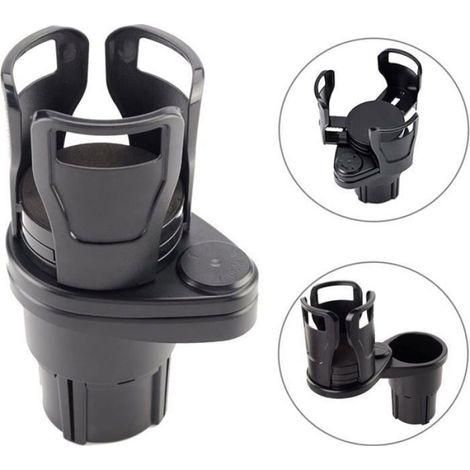 Porte-Gobelet de Voiture Rotatif à 360°, Réglable, Utilisé pour Bouteilles d'eau, Café (1/4)