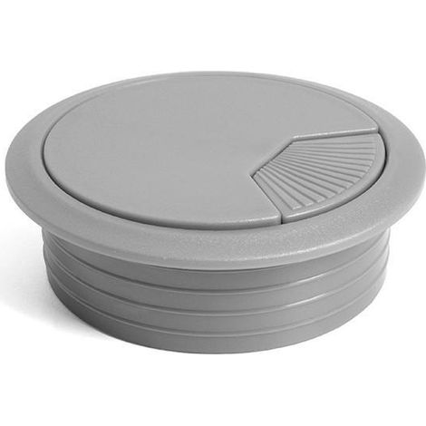 HERRAJES ALK pasacable redondo ø60 h20 ral9006 , 0UNIDADES (1/2)
