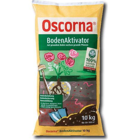 Oscorna Bodenaktivator 10 kg Bodenverbesserer Rasen Obst Gemüse Blumen Dünger
