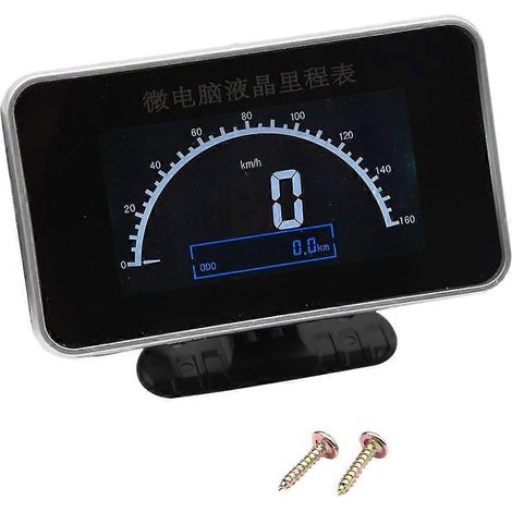 Compteur de vitesse numérique 2 en 1 pour voiture et camion 12V/24V : compteur de vitesse + odomètre + alarme + affichage LCD. (1/5)