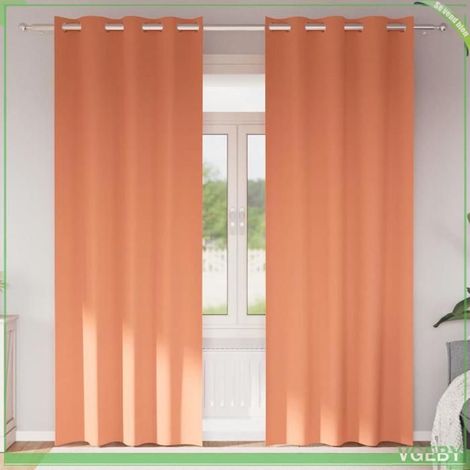 Rideaux occultants - FAFEISY - 4107416 - terre cuite - 2 pièces - Bloque 80–90% lumière (1/5)