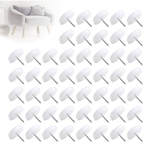 50 PCS Patin Chaise Glisse, Patins Chaise a Clouer pour Meubles pour Chaises Anti Bruit Tampon Pied de Chaise Patin Chaise à Clouer pour Meubles Chaise Bureau (1/5)