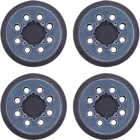 4 patins ponçage 125mm 8 trous - Compatible DeWalt DWE6423/DW420 - Remplacement direct - RSP54 équivalent (1/4)