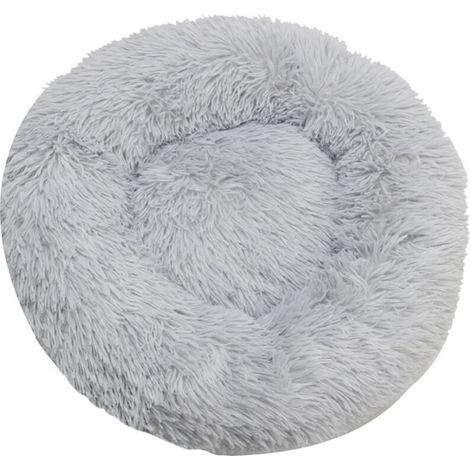 Bardusch-Coussin Chien Chat Apaisant 60cm Confort+ Rond Doux Cocoon Puppy Love Panière Anti Stress Panier Lit Petit Chien Soutien Orthopédique Mousse 23 kg/m3 Matelas Dehoussable Lavable L