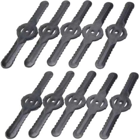 Lames de rechange Ulisem pour débroussailleuses, tondeuses à gazon, débroussailleuses, désherbeurs, têtes de lame (lame en plastique x 10) (1/4)
