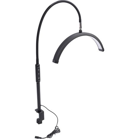 Lampe de table/bureau LED portable en forme de demi-lune pour extensions de cils, maquillage et soins de la peau, prise européenne. (1/5)