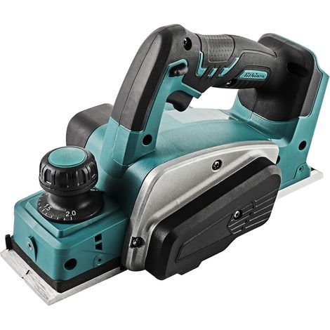 Planer électrique sans fil 18V Li-Ion Planer électrique bois 82mm largeur et 2mm profondeur pour meubles bricolage, vert (1/5)
