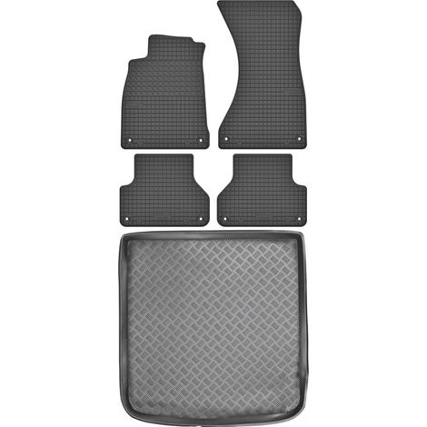 Ensemble de tapis de sol en caoutchouc pour Audi A4 B9 Kombi à partir de 2015 + tapis de coffre (1/5)