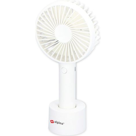 Ventilateur Mini ALPINA, 1200 mAh, USB, blanc