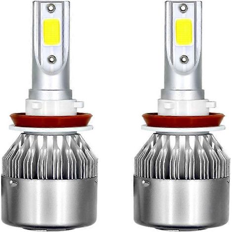 Stück LED-Autoscheinwerferlampen, LED-Fahrlicht-Komplettset H11 36W 6000LM
