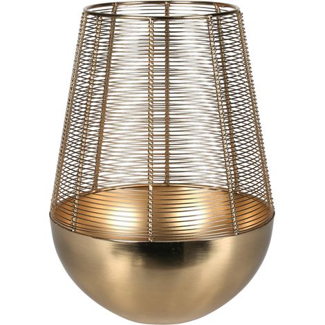 Goldenes Windlicht, Metall