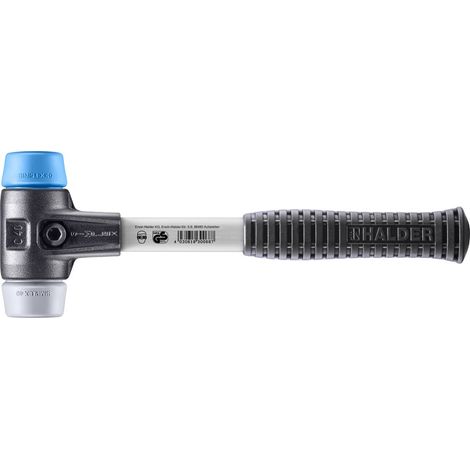 HALDER SIMPLEX TPE Weich / TPE Mittelhammer mit verstärktem Tempergussgehäuse und Glasfaserstiel - D=40 mm - 3713.040 (1/5)
