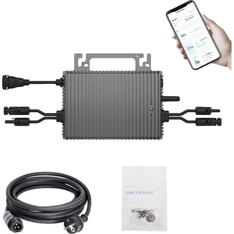 Inversor solar, compatible con dispositivos inteligentes, seguridad con certificación VDE, NBQ-800W, 230V, 22-50V (1/2)