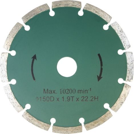 Güde – Disques diamant pour meuleuse – Lot de 2 disques 150mm – Type coupe pour béton armé – Performance optimale pour matériaux durs - G58090 (1/2)