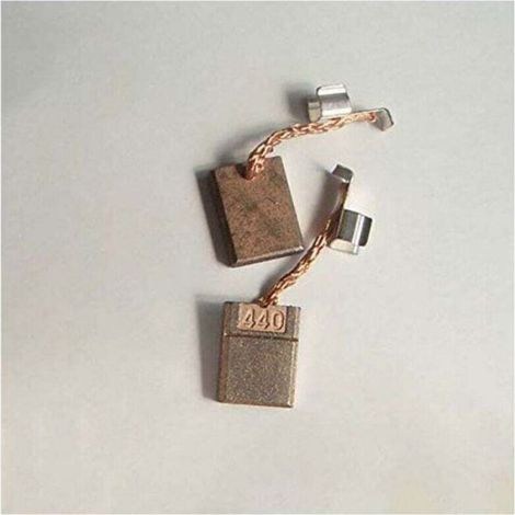 4pcs Charbons moteur électrique - Cuivre + Carbone haute dureté Compatible Makita CB 440 - Rechange outils électriques - 13x10x3 mm (1/4)