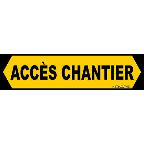 Novap – Panneau d'accès chantier rigide 800 x 200 mm – Plastique alvéolé imputrescible – Traitement anti-UV – 3341096