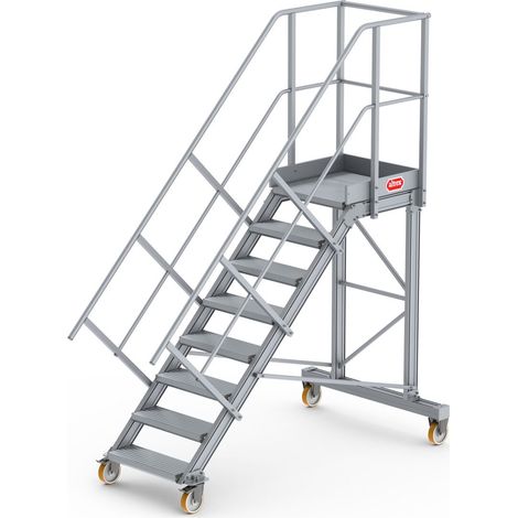 Altrex Podesttreppe fahrbar 45° 8 Stufen