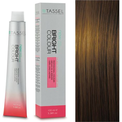 7.7 Blonde Medium Brown - Teinture à l'huile d'argan et à la kératine 100 ml - Tassel