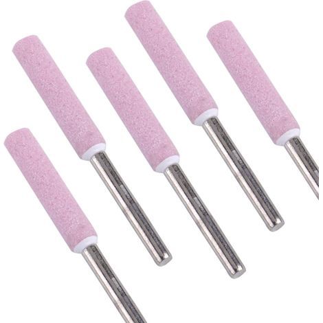 5pcs Aiguiseur de tronçonneuse Grinding Stone File 4.8mm 3/16 tronçonneuse aiguiseur (1/4)