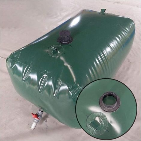 Réservoir d'eau Pliable,Pratique Matériau PVC Souple Pliable Grande Capacité, Stockage d'eau Extérieur Eau Industrielle, Taille Personnalisable BAIYING (Color : Green, Size : 3000L/2.5x1.5x0.8M) (1/5)