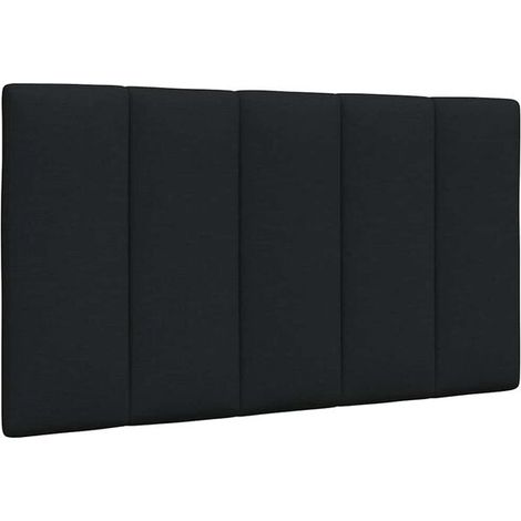 Coussin de Tête de Lit Hanko, 80 cm, Tissu, Noir (1/5)