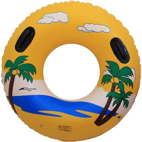 Bouée de natation renforcée pour adultes, 1 mètre de diamètre, grande taille 100 cm avec poignée, confortable et durable. (1/5)