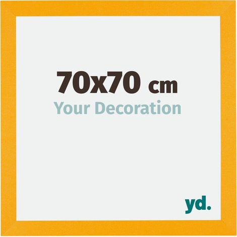 yd. - Cadre photo 70x70 - Jaune - MDF - Mura