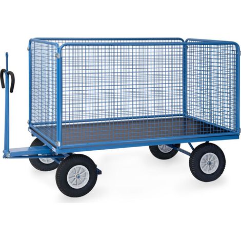 fetra Chariot à plateau 6446PZ avec anneau de traction