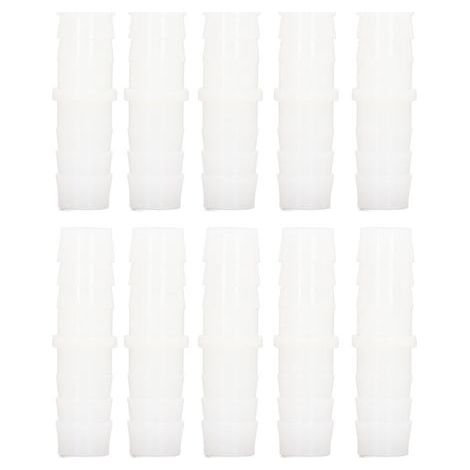 10 Pièces Raccord Droit en Plastique pour Tuyau, Jonction à Barbelets Égaux 14mm, Adaptateur de Raccordement (1/5)