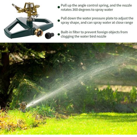 Arroseur rotatif à 360 degrés pour patio, jardin, porche, , légumes, fleurs, femmes et hommes (1/5)