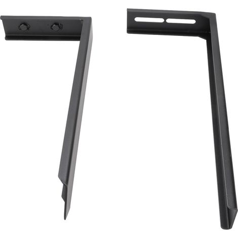 Kit réparation poteau de clôture acier renforcé 2 piquets ancrage sol pour bois penché cassé jardin 44x17 cm (1/5)