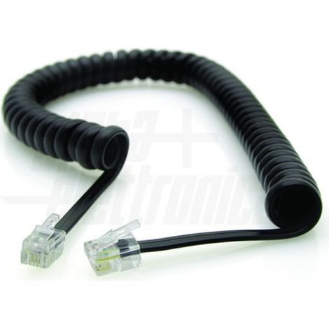 Cavo da Spina Modulare RJ9 4P4C a spina modulare RJ9 4P4C, Nero, 2,1m (1/2)