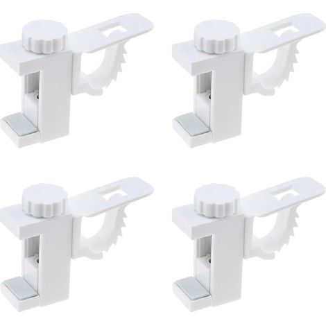 pezzi Supporto per clip per tenda, Supporto per clip per tenda, Barra trasversale regolabile per asta per tenda, Gancio per organizer per riporre asciugamani