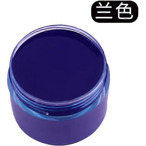 Crème de teinture et de réparation pour cuir, raviveur de couleur pour sacs, chaussures, canapés, vestes, masquant les rayures et restaurant le cuir véritable. Couleur : Bleu