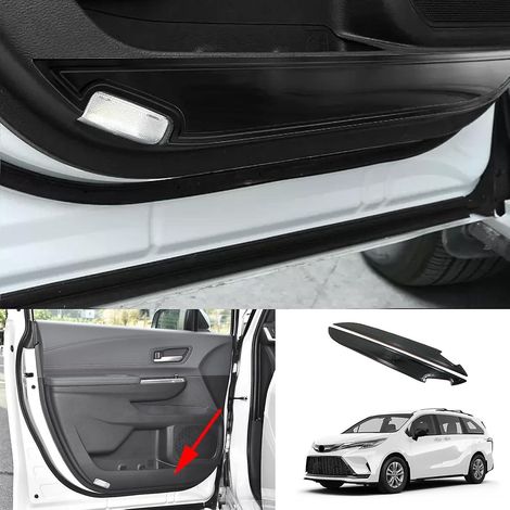 Accessoires pour Toyota Sienna : protections de bas de porte en acier inoxydable ( ) (1/4)