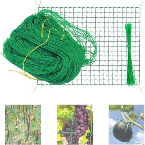 ( 5 x 1,8 m )Filet de Jardin 5 x 1,8 m Filet de Maille en Nylon pour Plantes grimpantes, Filet d'escalade de qualité supérieure, Filet de Support pour Plantes grimpantes (1/5)