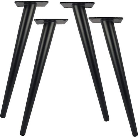 Lot de 4 pieds de table en métal - 30 cm, pieds de meubles modernes pour commode, armoire, table, chaise, tabouret, remplacement, capacité de charge 800 kg (1/5)